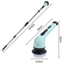9-in-1 Electric Spin Cleaning Brush – Powerful Multi-Purpose Scrubber with LED Display