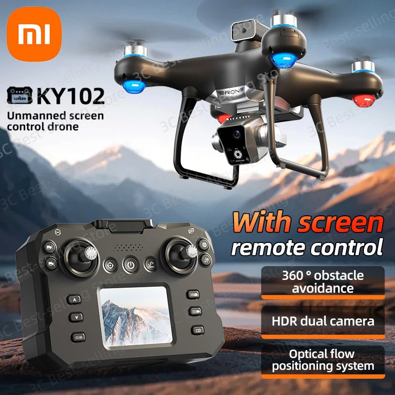Xiaomi KY102 MAX Drone with 8K HD Dual Camera, 10000M Range, Brushless Motors, Obstacle Avoidance, 30 Min Flight Time, 5000M Remote Control – Foldable RC Quadcopter for Adults & Kids