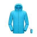 JNLN Men Women Waterproof Hiking Jackets Quick Dry Camping Windbreaker Unisex Outdoor Trekking Raincoat Anti UV Packable Clothes