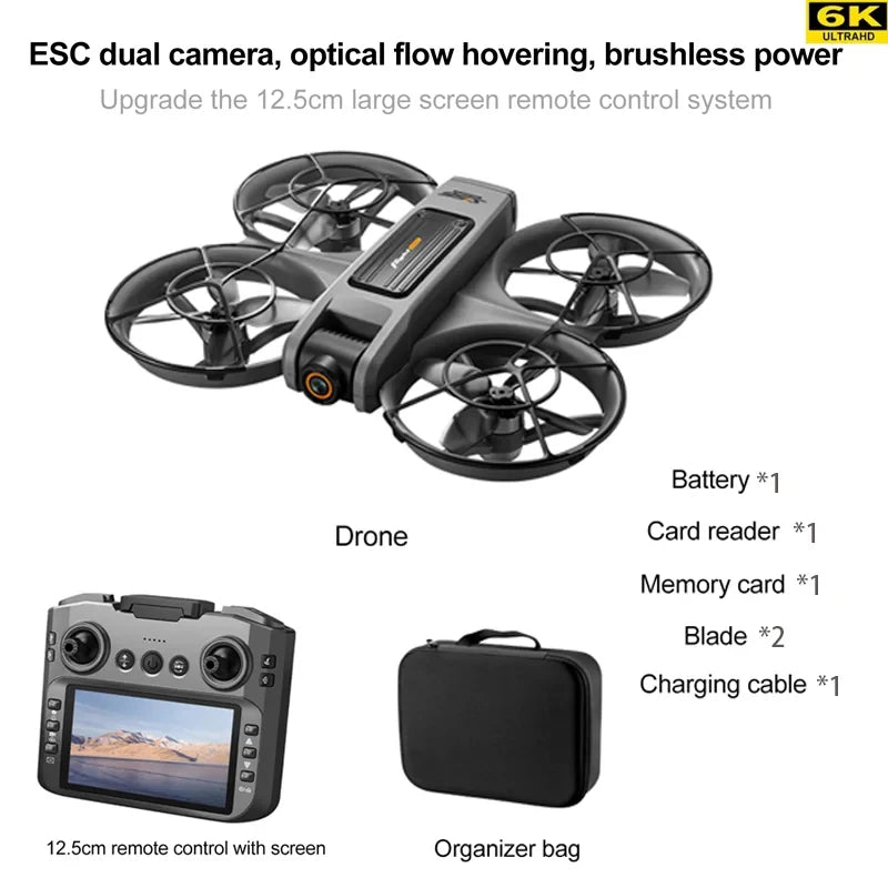 Xiaomi S156 Drone 8K Pro – 5G WiFi FPV, 47min Flight, 20KM Range, Obstacle Avoidance, 4.5" Screen Remote (2025)