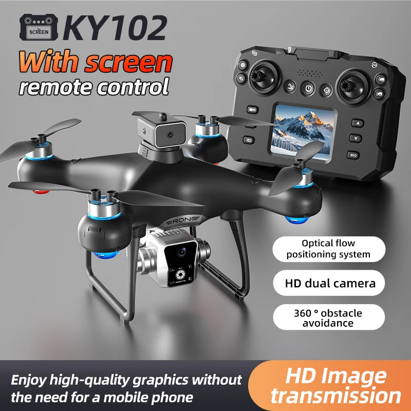 Xiaomi KY102 MAX Drone with 8K HD Dual Camera, 10000M Range, Brushless Motors, Obstacle Avoidance, 30 Min Flight Time, 5000M Remote Control – Foldable RC Quadcopter for Adults & Kids