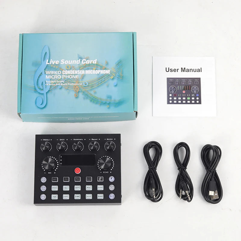 Professional Podcast & Studio Kit – Condenser Microphone BM800 + Audio Interface + Boom Arm + Accessories