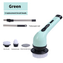 9-in-1 Electric Spin Cleaning Brush – Powerful Multi-Purpose Scrubber with LED Display
