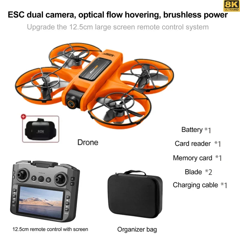 Xiaomi S156 Drone 8K Pro – 5G WiFi FPV, 47min Flight, 20KM Range, Obstacle Avoidance, 4.5" Screen Remote (2025)