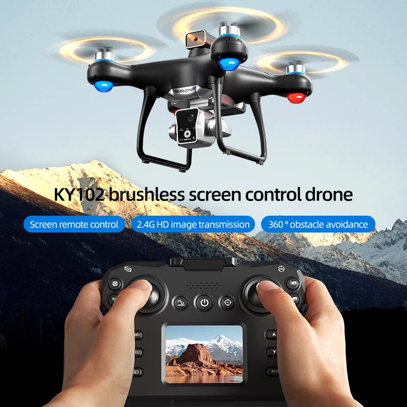 Xiaomi KY102 MAX Drone with 8K HD Dual Camera, 10000M Range, Brushless Motors, Obstacle Avoidance, 30 Min Flight Time, 5000M Remote Control – Foldable RC Quadcopter for Adults & Kids
