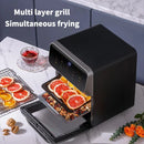 10L Smart Air Fryer Oven – Large Capacity Oil-Free Cooker with 360° Hot Air Circulation, Touch Control, and Transparent Window