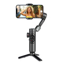 AOCHUAN 3-Axis Handheld Gimbal Stabilizer for Smartphone with Fill Light for iPhone Android Face Tracking Tiktok Vlog Smart XE