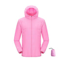 JNLN Men Women Waterproof Hiking Jackets Quick Dry Camping Windbreaker Unisex Outdoor Trekking Raincoat Anti UV Packable Clothes