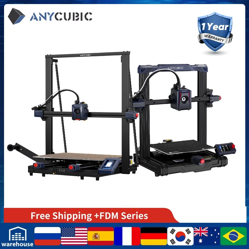ANYCUBIC Kobra 2 Pro/Max – High-Speed FDM 3D Printer with Full Metal Frame & Large Format Printing