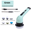 9-in-1 Electric Spin Cleaning Brush – Powerful Multi-Purpose Scrubber with LED Display